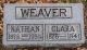 Weaver Nathan and Holderman Clara Headstone